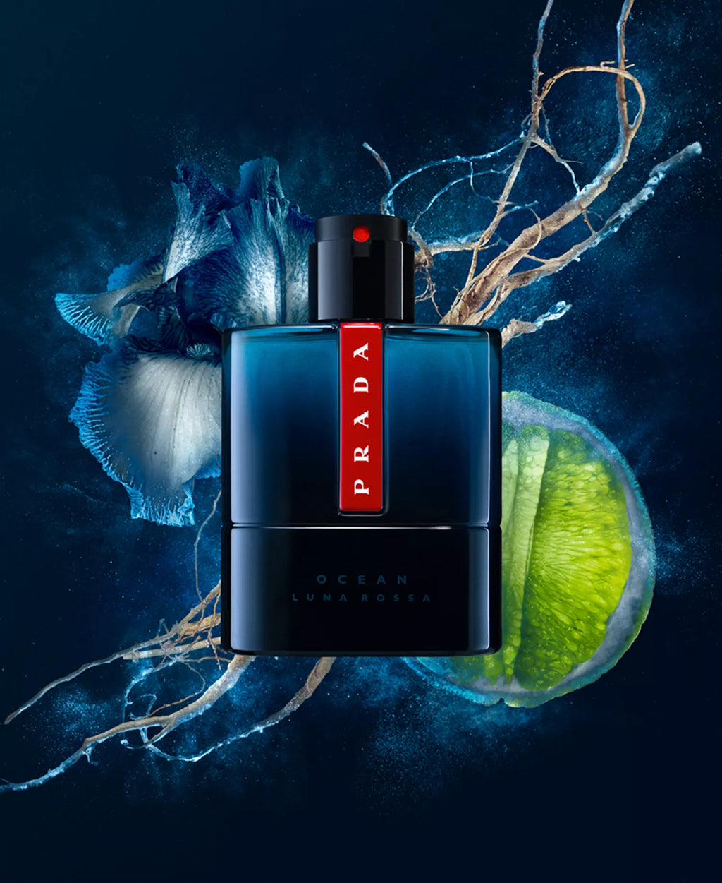 PRADA Luna Rossa Ocean Men`s Eau de Toilette Spray - 3.3 oz