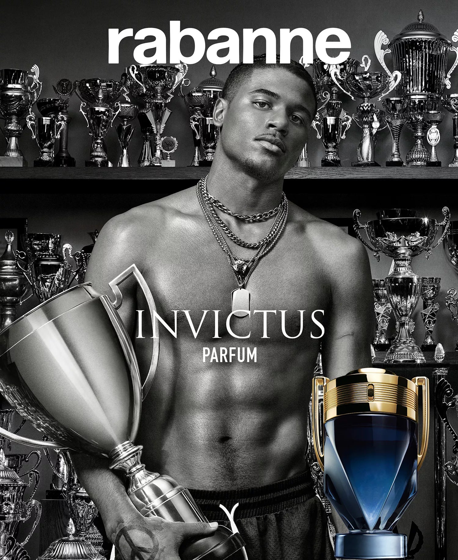 Rabanne Men's Invictus Parfum Spray, 3.4 oz 100ml