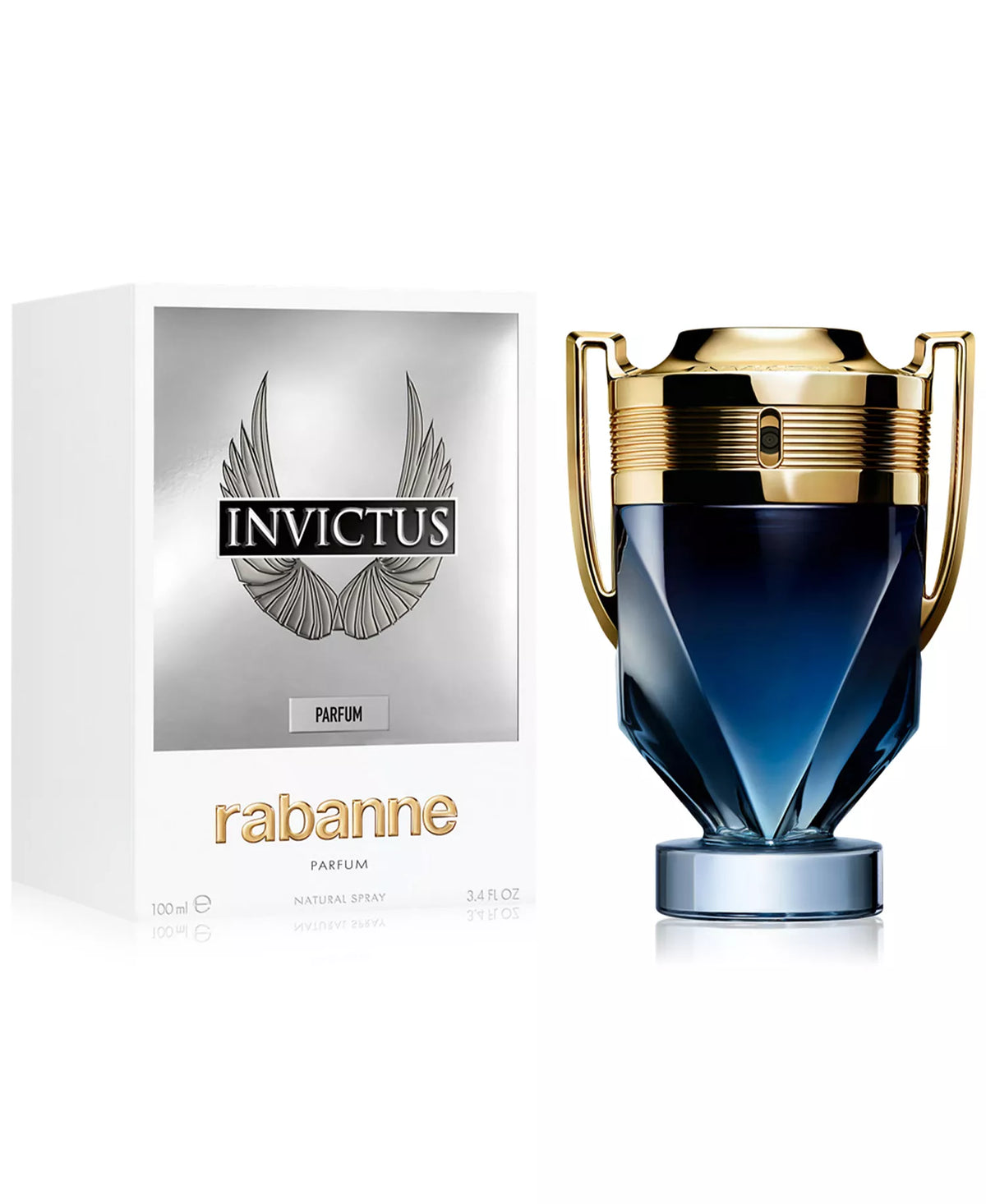 Rabanne Men's Invictus Parfum Spray, 3.4 oz 100ml