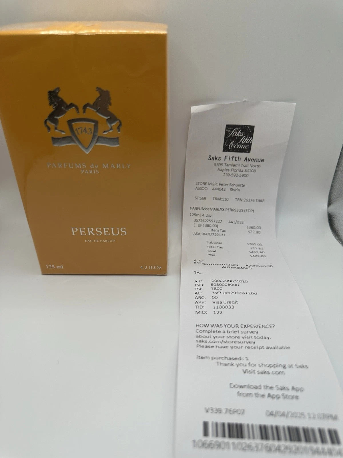 Parfums de Marly Perseus Eau de Parfum 4.2 oz/125 ml
